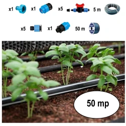 Sistem irigare prin picurare pentru grădină Demetra 50 mp flexmag.md