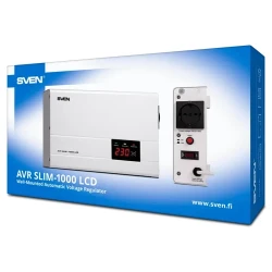 Stabilizator de Tensiune SVEN SLIM AVR-1000 LCD, 1000VA flexmag.md