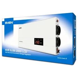 Stabilizator de Tensiune SVEN SLIM AVR-2000 LCD, 2000VA flexmag.md