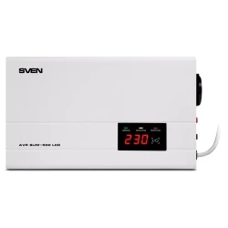Stabilizator de Tensiune SVEN SLIM AVR-500 LCD, 500VA flexmag.md