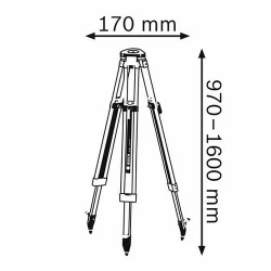 Stativ pentru laser Bosch BT 160 flexmag.md