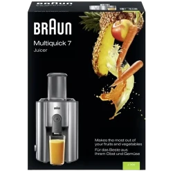 Соковыжималка для фруктов и овощей Braun J700, Нержавеющая сталь flexmag.md