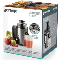Соковыжималка для фруктов и овощей Gorenje JC400E, черно-серый flexmag.md
