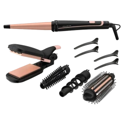 Стайлер Rowenta CF4231F0, черный - розовый flexmag.md