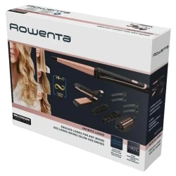 Styler Rowenta CF4231F0, Negru - Roz flexmag.md