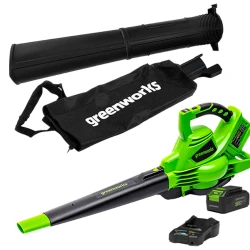 Suflanta de frunze pe acumulator Greenworks GD24X2BV flexmag.md
