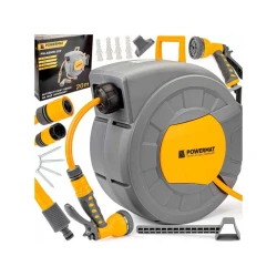 Tambur cu furtun pe perete Powermat PM-ABNW-20M flexmag.md