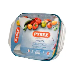 Tava de copt Pyrex 408B000 Irresistible Transparent flexmag.md