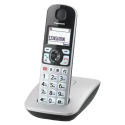 Telefon DECT Panasonic KX-TGE510, Argintiu flexmag.md