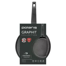 Tigaie pentru clatite Polaris Graphit-24PC Graphit Negru flexmag.md