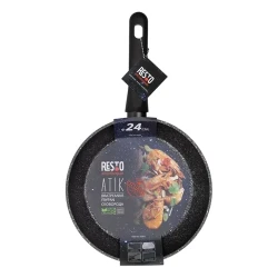 Tigaie RESTO 93402, 24cm, Negru flexmag.md