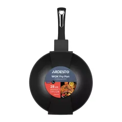 Tigaie WOK Ardesto AR1928GMW Gemini Negru flexmag.md
