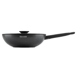 Tigaie WOK Rondell RDA-1489, 3,4L, 28cm, Negru flexmag.md
