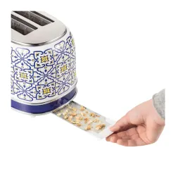 Toaster Ardesto Capri Alb - Albastru flexmag.md