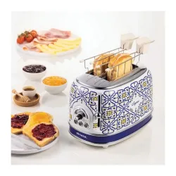 Toaster Ardesto Capri Alb - Albastru flexmag.md