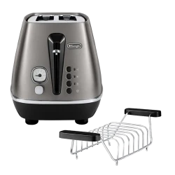 Тостер DeLonghi CTIN2103.TB, титаново-черный flexmag.md