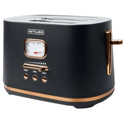 Toaster MUSE MS-130 BC, Negru - Auriu flexmag.md