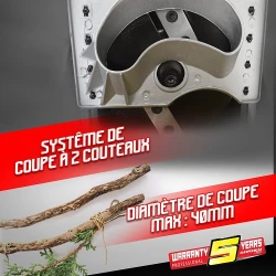 Tocator de frunze si crengi Gardeo GBV2502LW flexmag.md