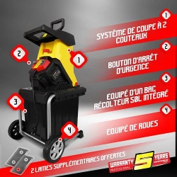 Tocator de frunze si crengi Gardeo GBV2502LW flexmag.md