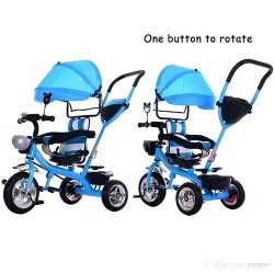 Трехколесный велосипед Macaca Simple Ride BT01 (синий) flexmag.md