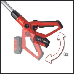 Trimmer de taiat gard viu pe acumulator Einhell GE-HH 18-45 Li PXC SOLO flexmag.md