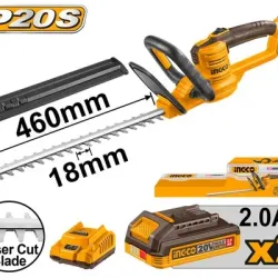 Trimmer de taiat gard viu pe acumulator Ingco CHTLI20462 flexmag.md
