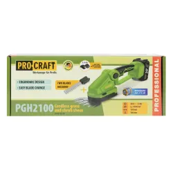 Кусторез на аккумуляторе Procraft PGH2100 (1 аккумулятор) flexmag.md