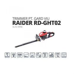 Trimmer de taiat gard viu pe benzina Raider RD-GHT02 flexmag.md