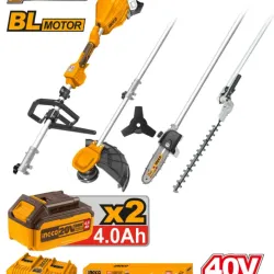 Многофункциональный триммер с аккумулятором Ingco CSTLI2040386 flexmag.md