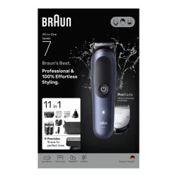 Триммер мужской Braun AIO7540, синий flexmag.md