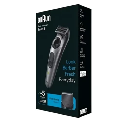 Trimmer pentru barbati Braun BT5440, Gri flexmag.md