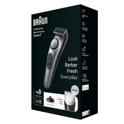 Trimmer pentru barbati Braun BT7420, Negru - Argintiu flexmag.md