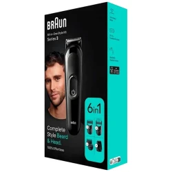 Trimmer pentru barbati Braun MGK3410, Negru flexmag.md