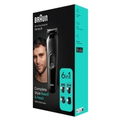 Триммер мужской Braun MGK3420, черный flexmag.md