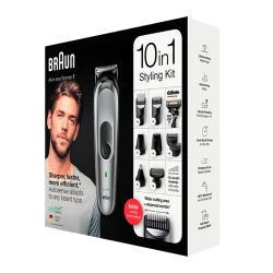 Trimmer pentru barbati Braun MGK7320, Gri | Argintiu flexmag.md