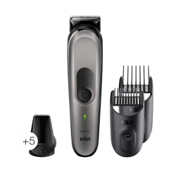 Trimmer pentru barbati Braun MGK7320, Gri | Argintiu flexmag.md