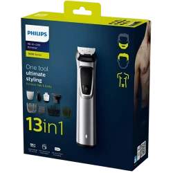Trimmer pentru barbati Philips MG7715-15, Argintiu flexmag.md