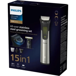Trimmer pentru barbati Philips MG9552-15, Negru - Argintiu flexmag.md