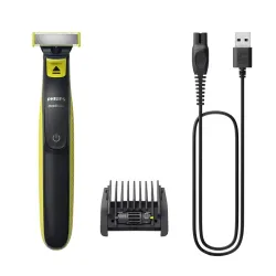 Trimmer pentru barbati Philips OneBlade Negru - Verde flexmag.md