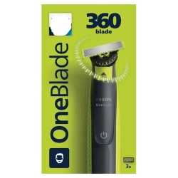 Trimmer pentru barbati Philips OneBlade QP2724-23, Negru - Verde flexmag.md
