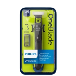 Trimmer pentru barbati Philips QP2520-20, Negru-Verde flexmag.md