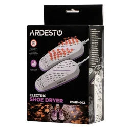 Сушилка для обуви Ardesto ESHD-002, белая - фиолетовая flexmag.md