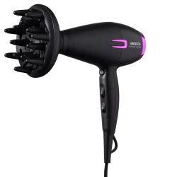 Фен для волос Ardesto HD-Y221PRO, 2100 Вт, черный - фиолетовый flexmag.md