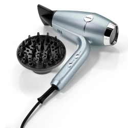 Фен для волос BaByliss Hydro-Fusion D773DE, 2100 Вт, голубой flexmag.md