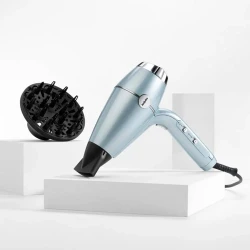 Фен для волос BaByliss Hydro-Fusion D773DE, 2100 Вт, голубой flexmag.md