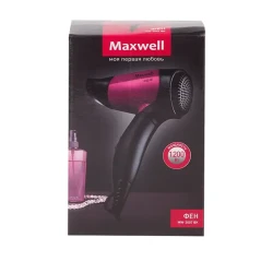 Фен компактный Maxwell MW-2007, 1200 Вт, Черный | Розовый flexmag.md