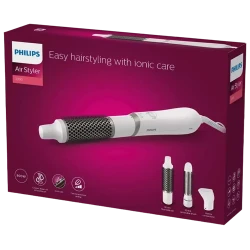 Фен-щетка Philips BHA303-00, 800 Вт, белый flexmag.md