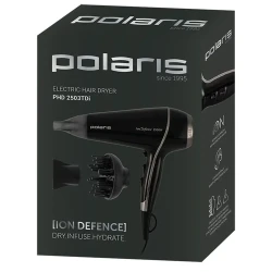 Фен Polaris PHD 2503TDi, 2500 Вт, Черный flexmag.md