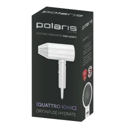 Фен для волос Polaris PHD2450Ti, 2400 Вт, белый flexmag.md
