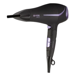 Фен VITEK VT-8207, 2200 Вт, Черный | Фиолетовый flexmag.md